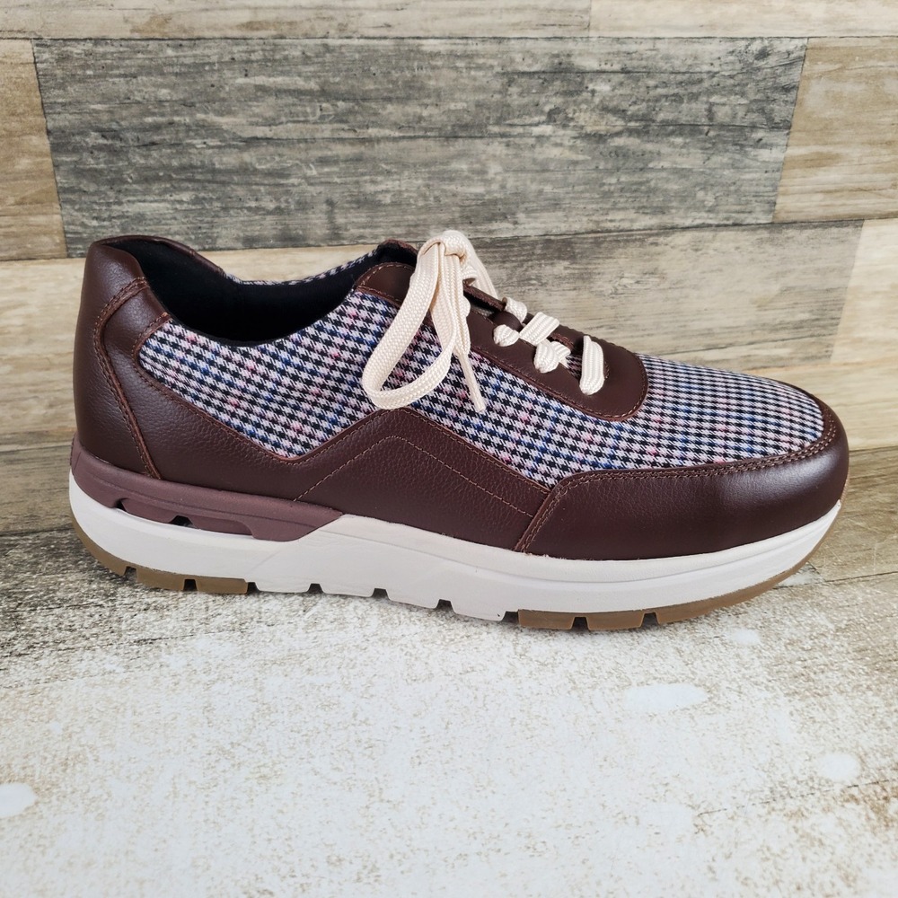 Rockport Works Pulse Tech Womens Shoes Sz 9.5 M Brown Leather‎ Comp Toe Lace Up